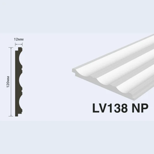 Декоративная панель HiWood LV138 NP (2700x120x12 мм)