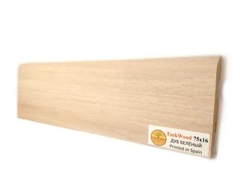 Плинтус TeckWood Дуб беленый (White Oak) (2150х75х16 мм)