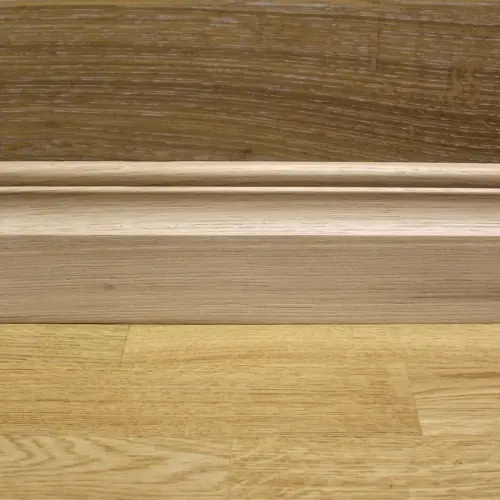 Плинтус массив дуба фигурный 100х17 мм фото 2