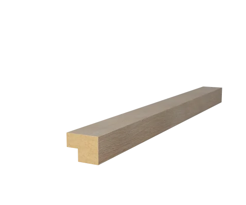 Торцевая рейка 25х19х2750мм, МДФ, ясень тирамису