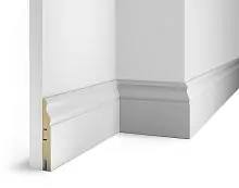 Плинтус МДФ Cosca Decor AP21 белый, 125x16x2400 мм