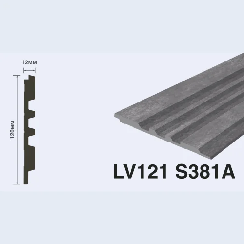 Декоративная панель HiWood LV121 S381A (2700x120x12 мм)