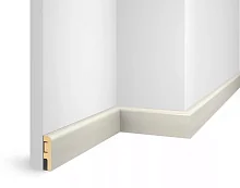 Плинтус МДФ Cosca Decor ЕP02 NanoFlex, Груша Белая, 60x16x2400 мм