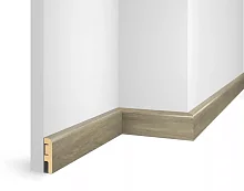 Плинтус МДФ Cosca Decor ЕP02 NanoFlex, Дуб Сахара, 60x16x2400 мм