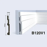 Плинтус  HiWood B120V1 (2000x120x16 мм)