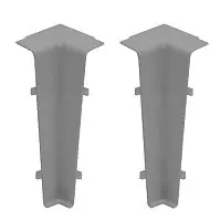 Фурнитура к плинтусу CEZAR Hi-Line угол внутренний (2 шт) текстурный