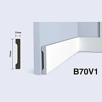 Плинтус  HiWood B70V1 (2000x70x12 мм)