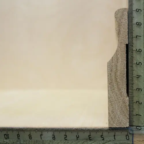 Плинтус массив дуба фигурный 90х17 мм фото 2