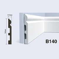 Плинтус  HiWood B140 (2000x140x17,5 мм)