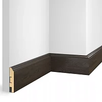 Плинтус МДФ Cosca Decor ЕP07 NanoFlex, Дуб Темный, 80x16x2400 мм