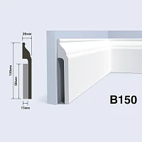 Плинтус  HiWood B150 (2000x149x26 мм)