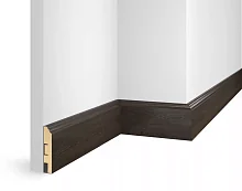 Плинтус МДФ Cosca Decor ЕP02 NanoFlex, Дуб Темный, 80x16x2400 мм
