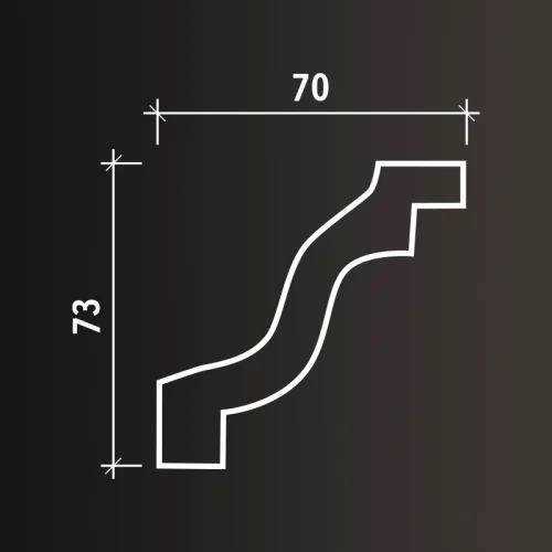 Карниз Европласт 1.50.143 (2000x73x70_мм) фото 8
