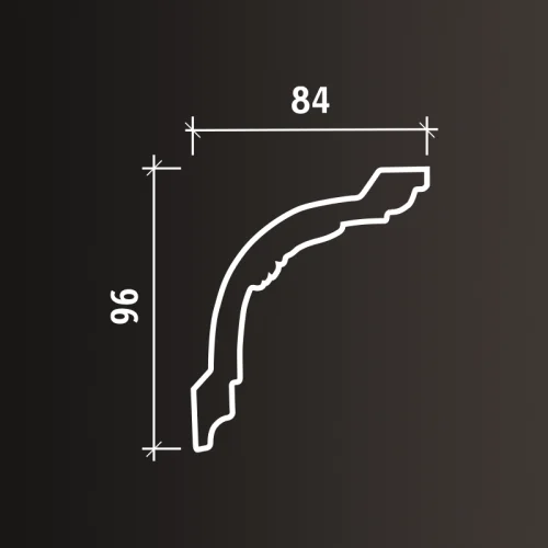 Карниз Европласт 1.50.183 (2000x96x84_мм) фото 4