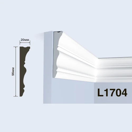 Карниз HiWood L1704 (2000x96x20 мм)
