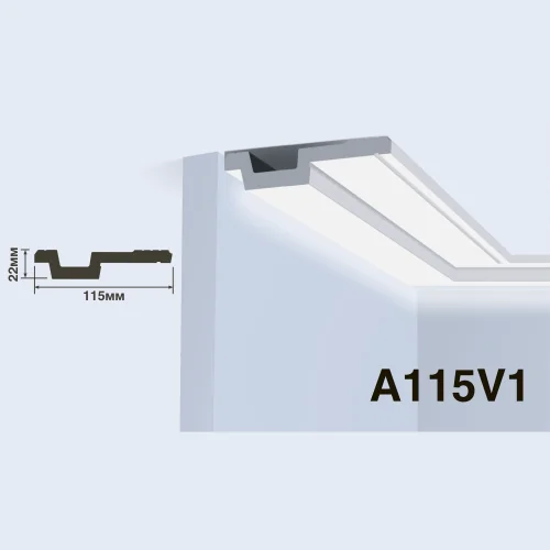 Карниз HiWood A115V1 (2000x115x22 мм)