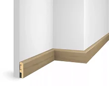 Плинтус МДФ Cosca Decor ЕP02 NanoFlex, Дуб Беленый, 60x16x2400 мм