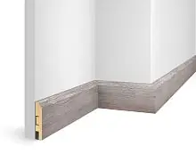 Плинтус WP07 МДФ экошпон дуб Старинный серый 80x16x2400 мм