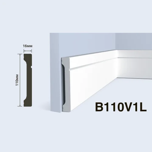 Плинтус  HiWood B110V1L (2000x110x16 мм)