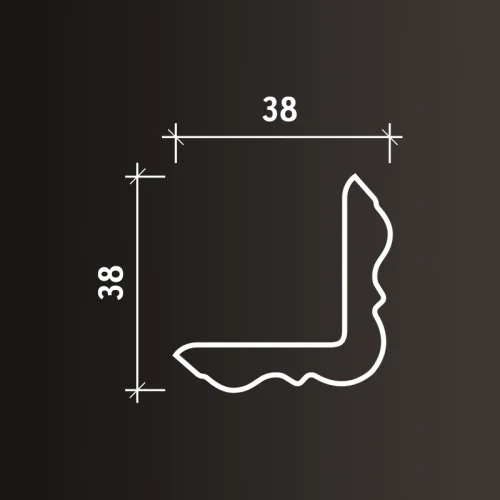 Карниз Европласт 1.50.257 (2000x38x38_мм) фото 6