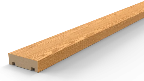Интерьерная рейка шпон дуба 40х130 без покрытия (стена/потолок)