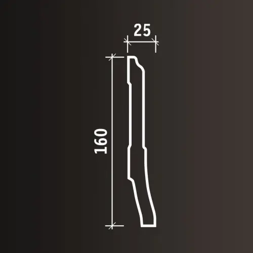 Плинтус Европласт 1.53.105 гибкий (2000x160x24_мм) фото 2