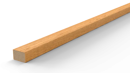 Интерьерная рейка шпон дуба 40х60 без покрытия (перегородка)